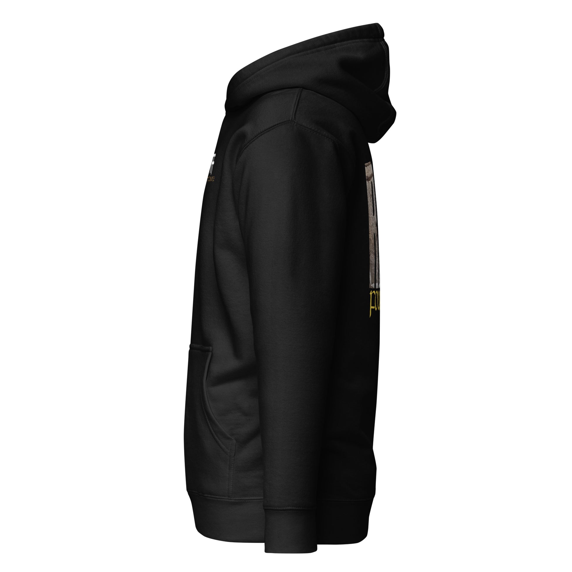 Raid Founders - St Georges Alter Hoodie in black, left side view