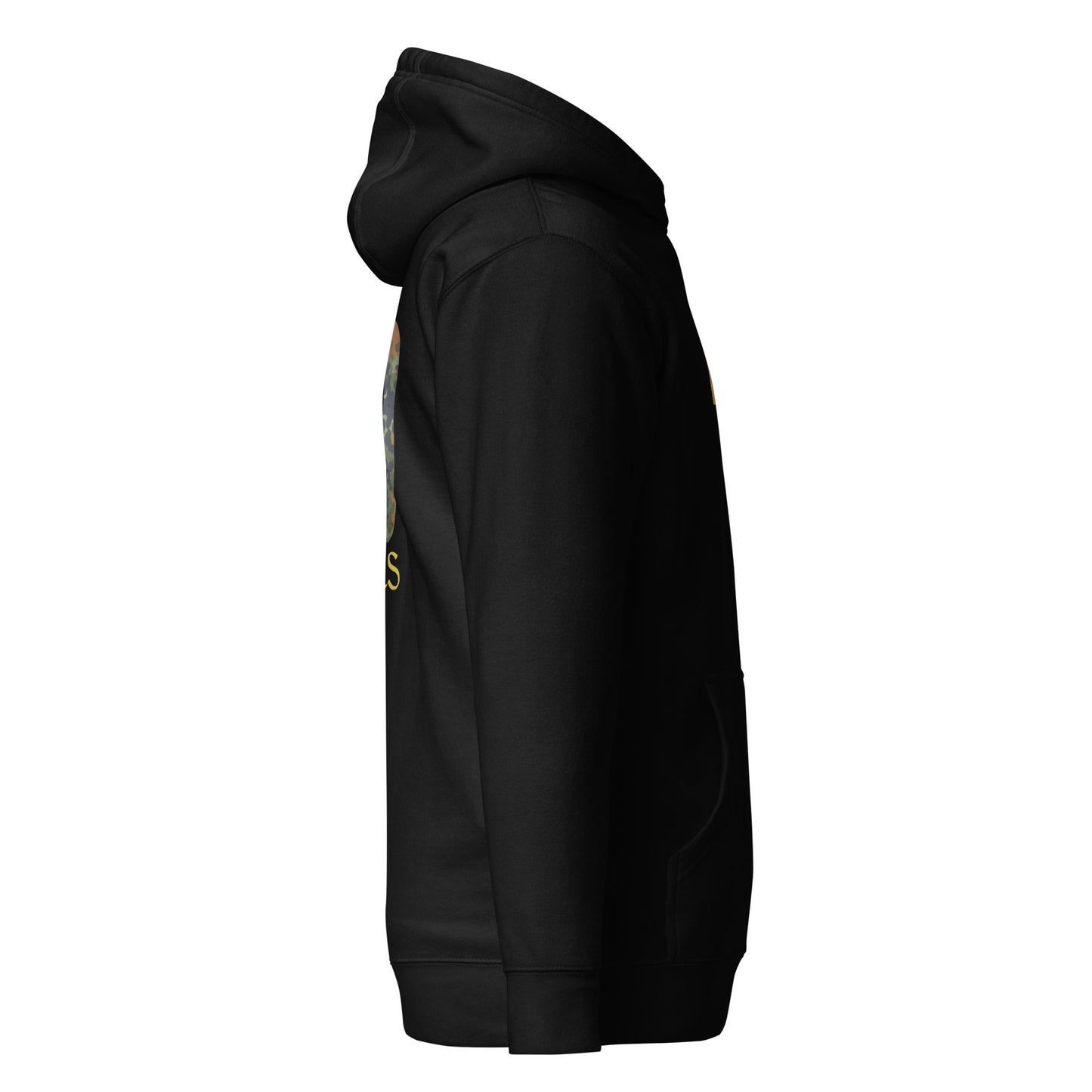 INSIGNIA HOODIE Flectarn design right side view - black