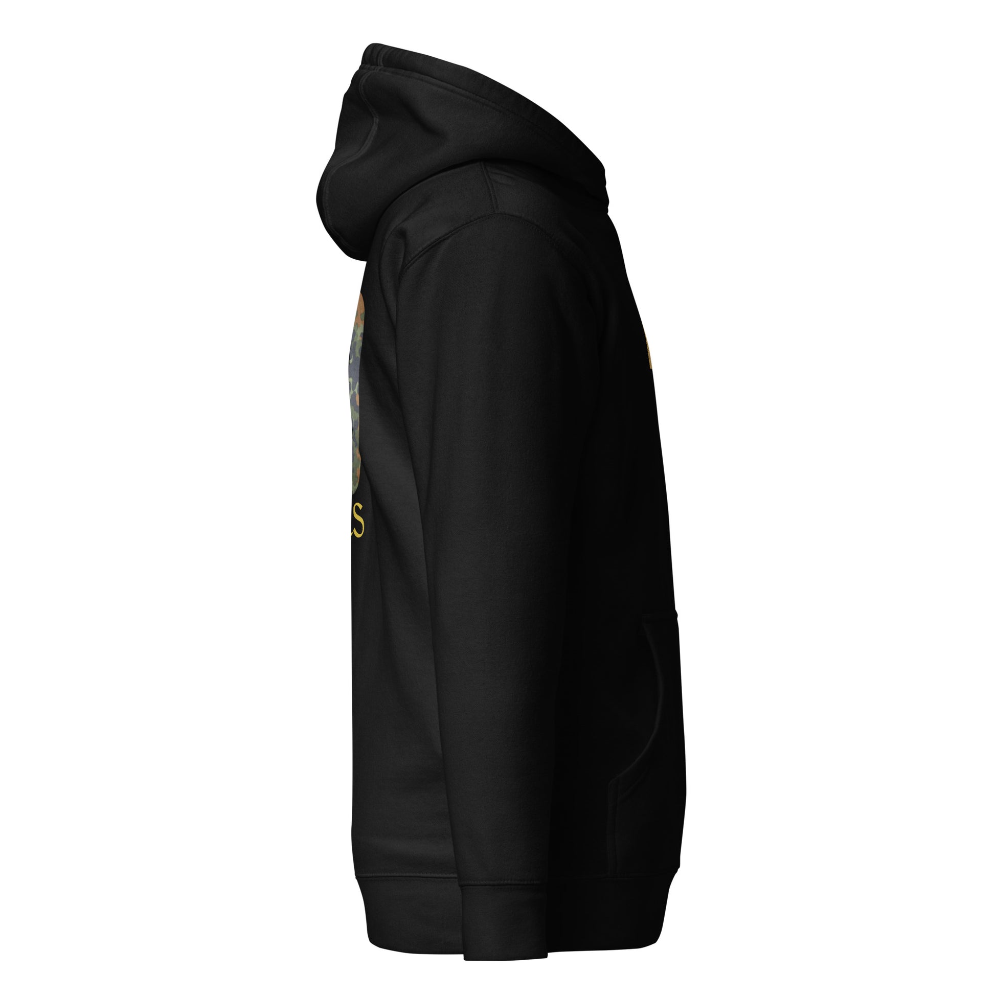 INSIGNIA HOODIE Flectarn design right side view - black