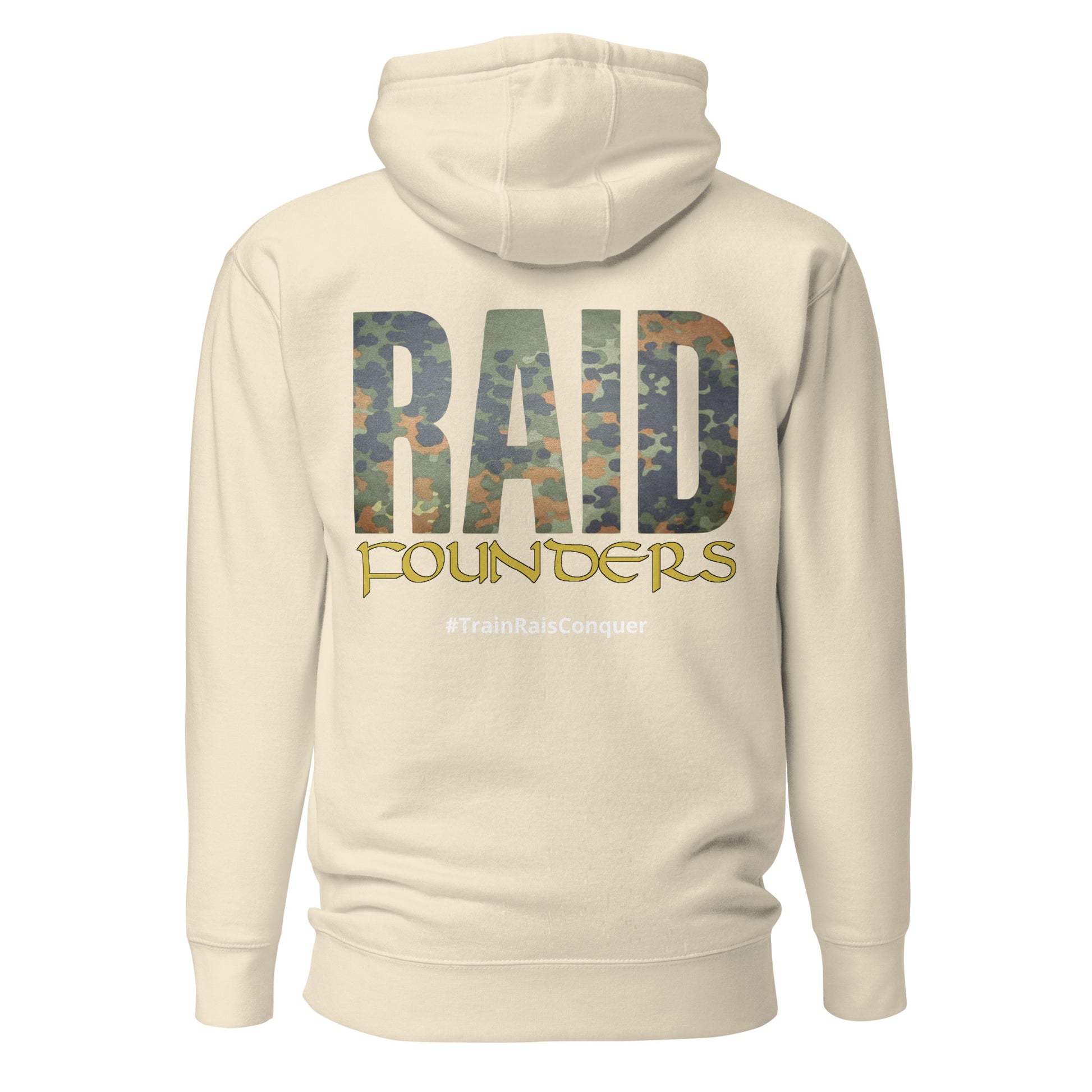 INSIGNIA HOODIE Flectarn design back view - bone