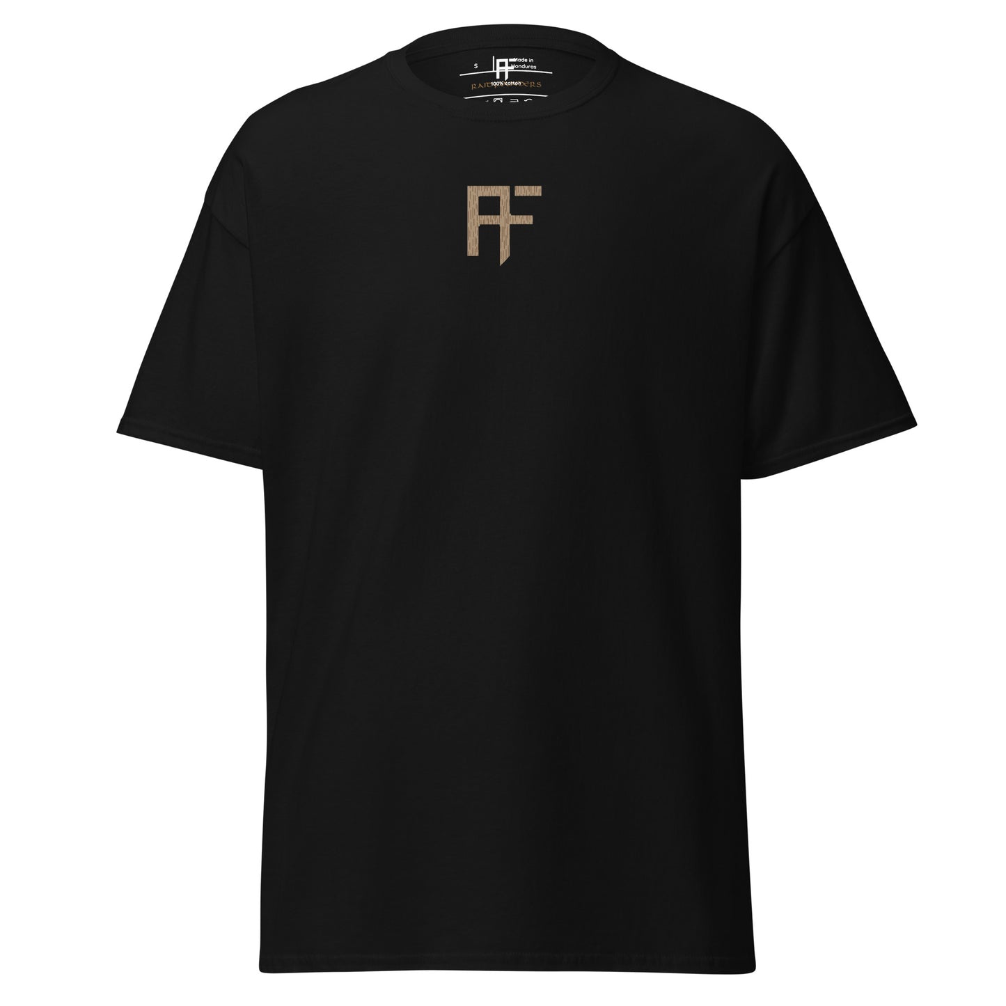 Raid Founders black colour, desert rain, tee shirt, front view