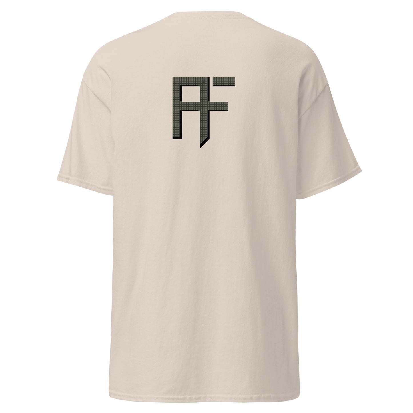 Raid Founders T SHIRT, RF DNC logo, natural colour,  back view