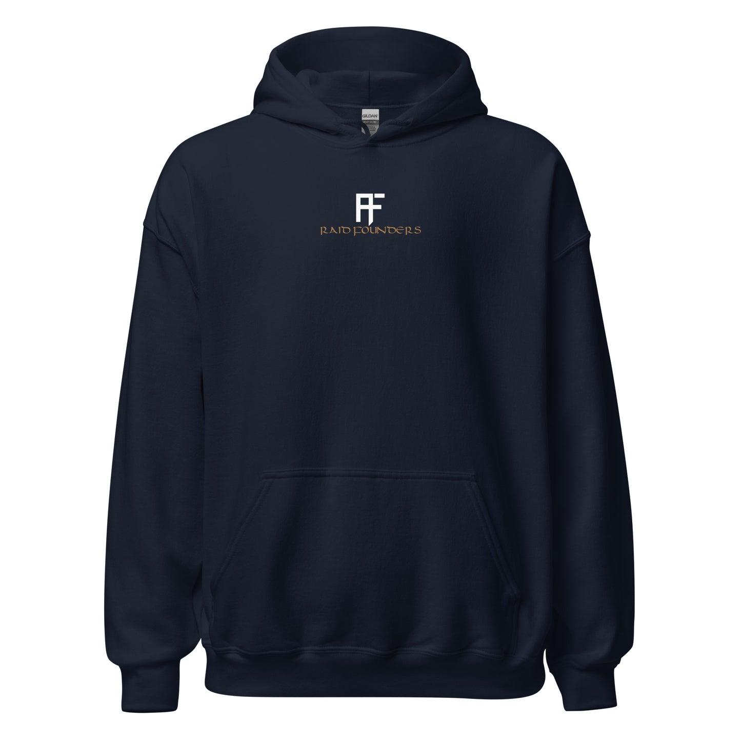 Raid Founders HOODIE - Pink Yggdrasil Unisex Hoodie in Navy front view