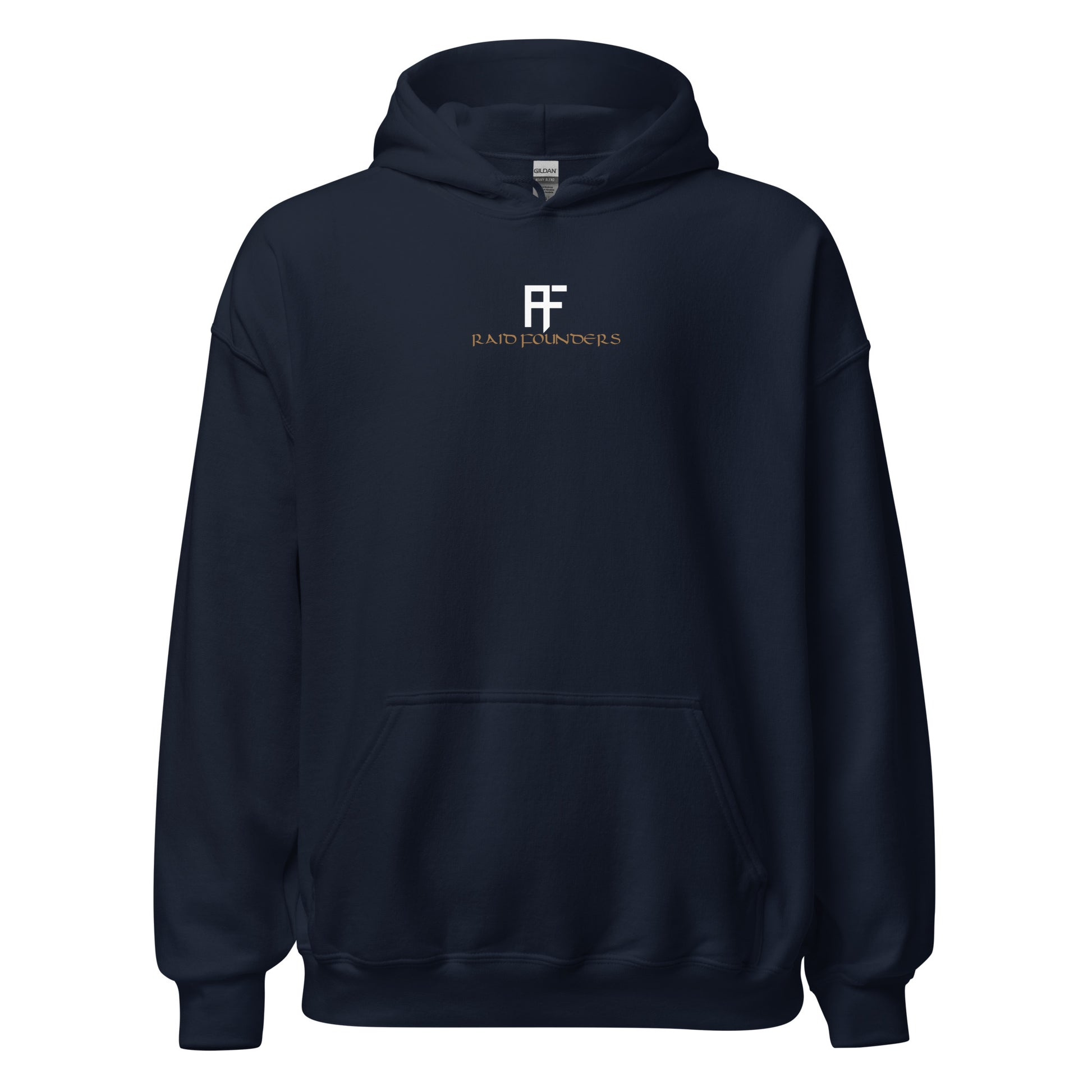 Raid Founders HOODIE - Pink Yggdrasil Unisex Hoodie in Navy front view