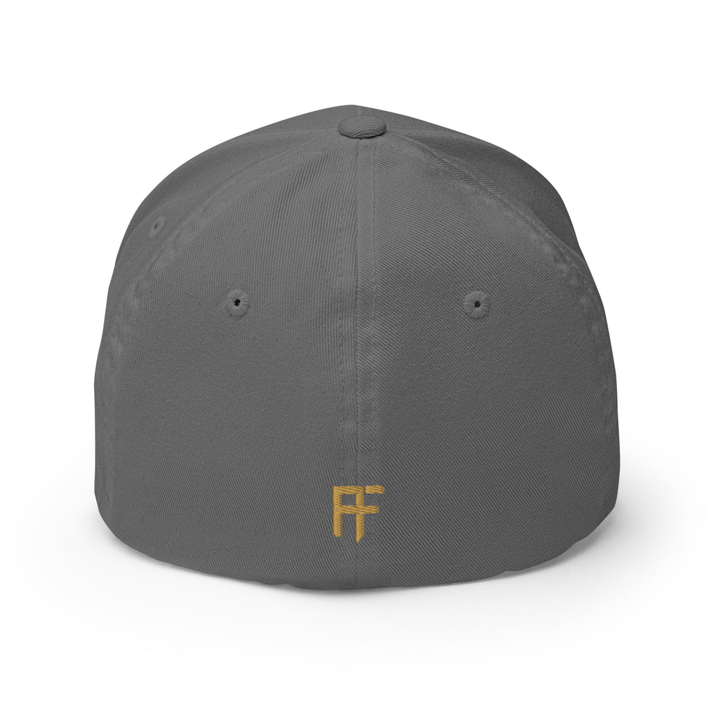 Raid Founders grey enclosed cap, back view