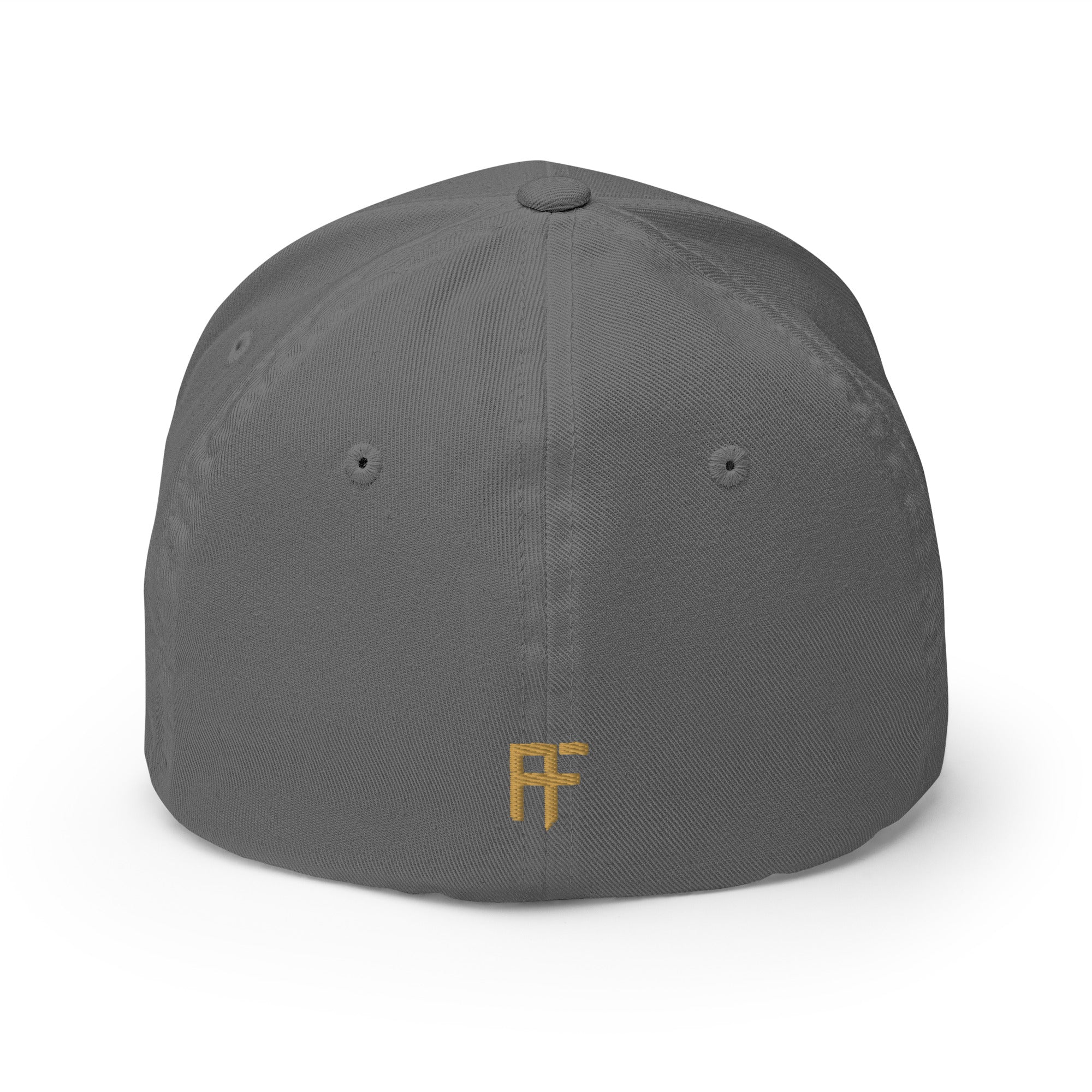 Raid Founders grey enclosed cap, back view