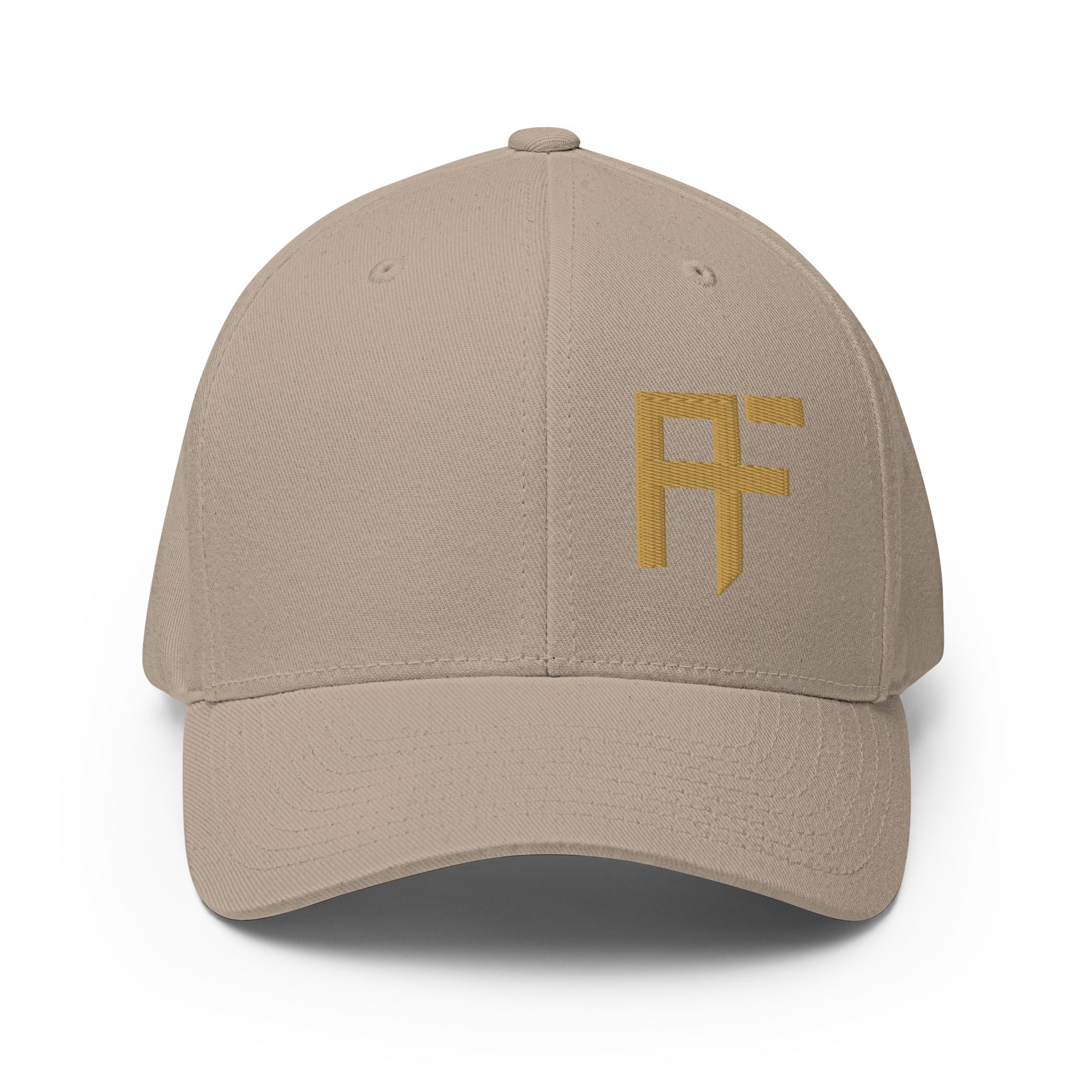 Raid Founders Tan enclosed cap, front view