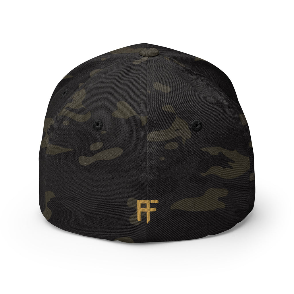 Raid Founders mtp black enclosed cap, back view