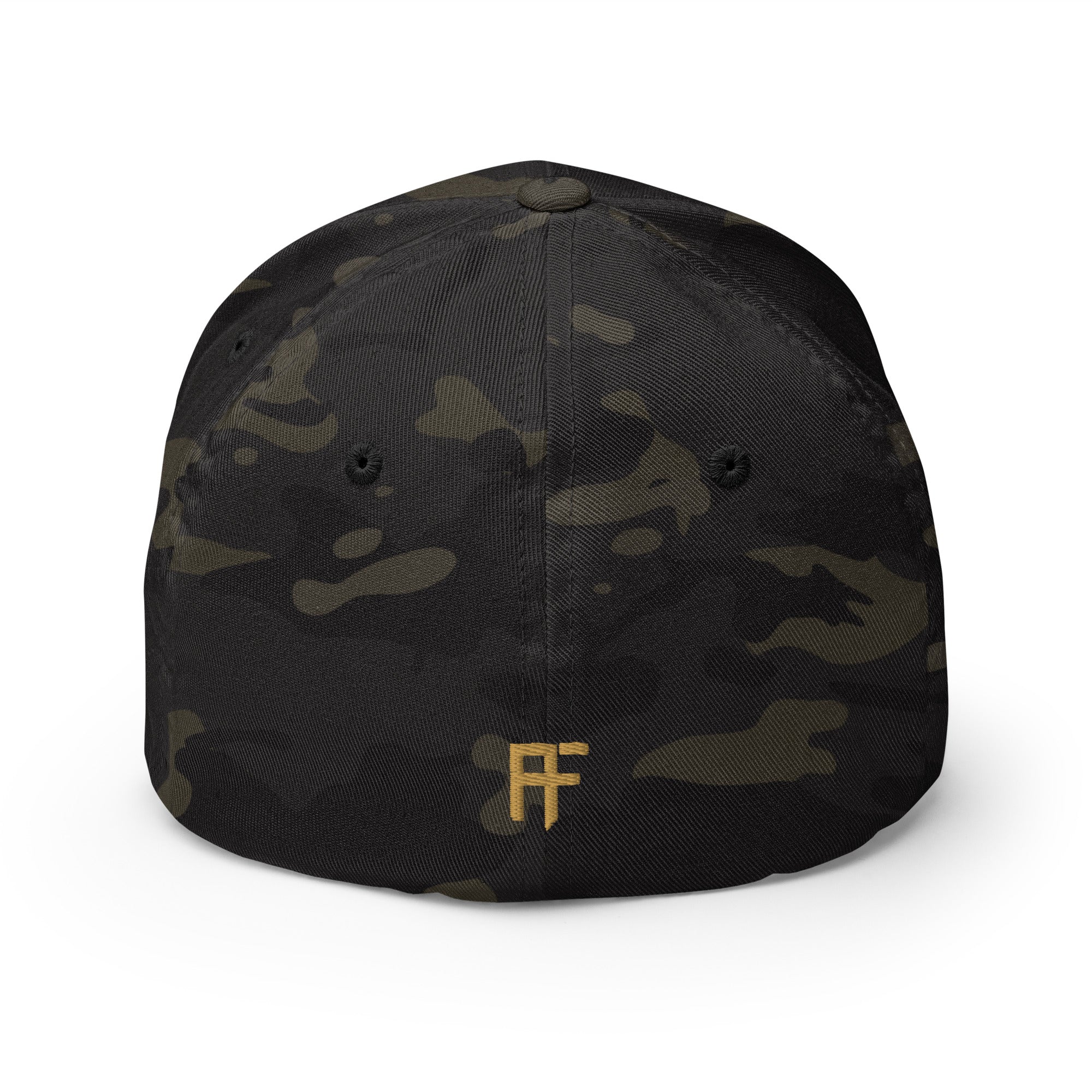 Raid Founders mtp black enclosed cap, back view
