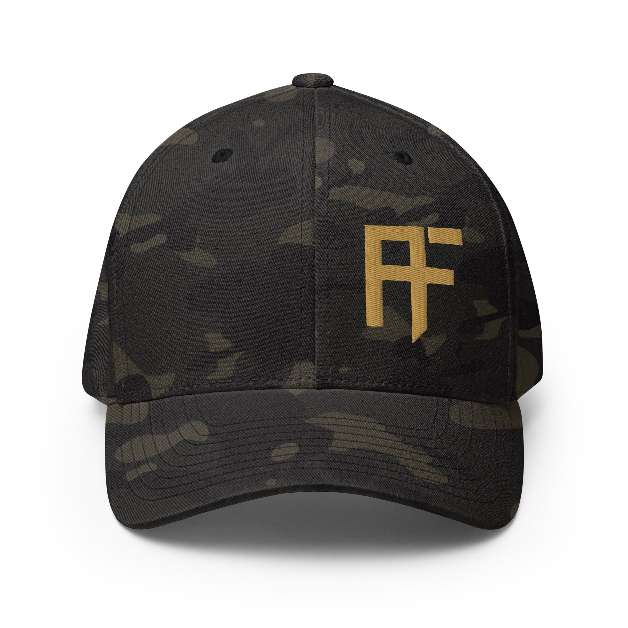 Raid Founders black mtp closed cap, front view