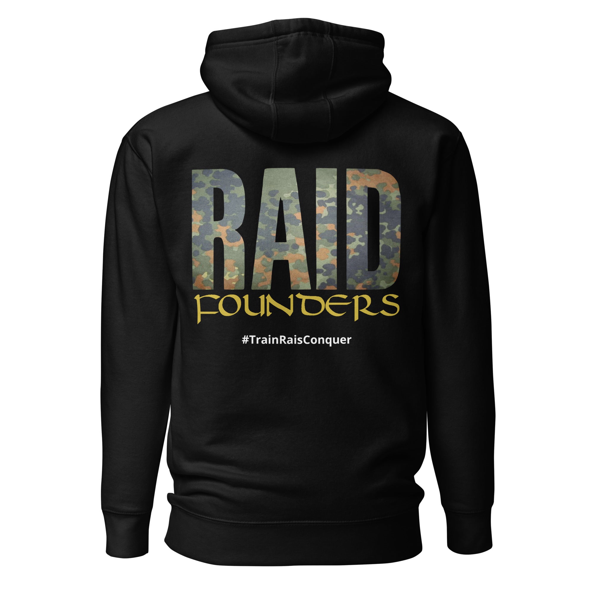 INSIGNIA HOODIE Flectarn design back view - black