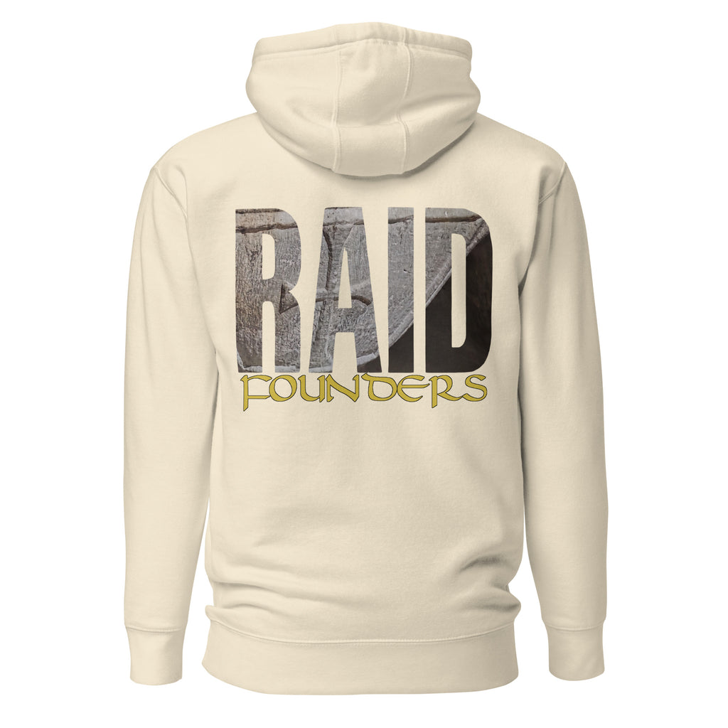 Raid Founders - St Georges Alter Hoodie in military gbone, back view