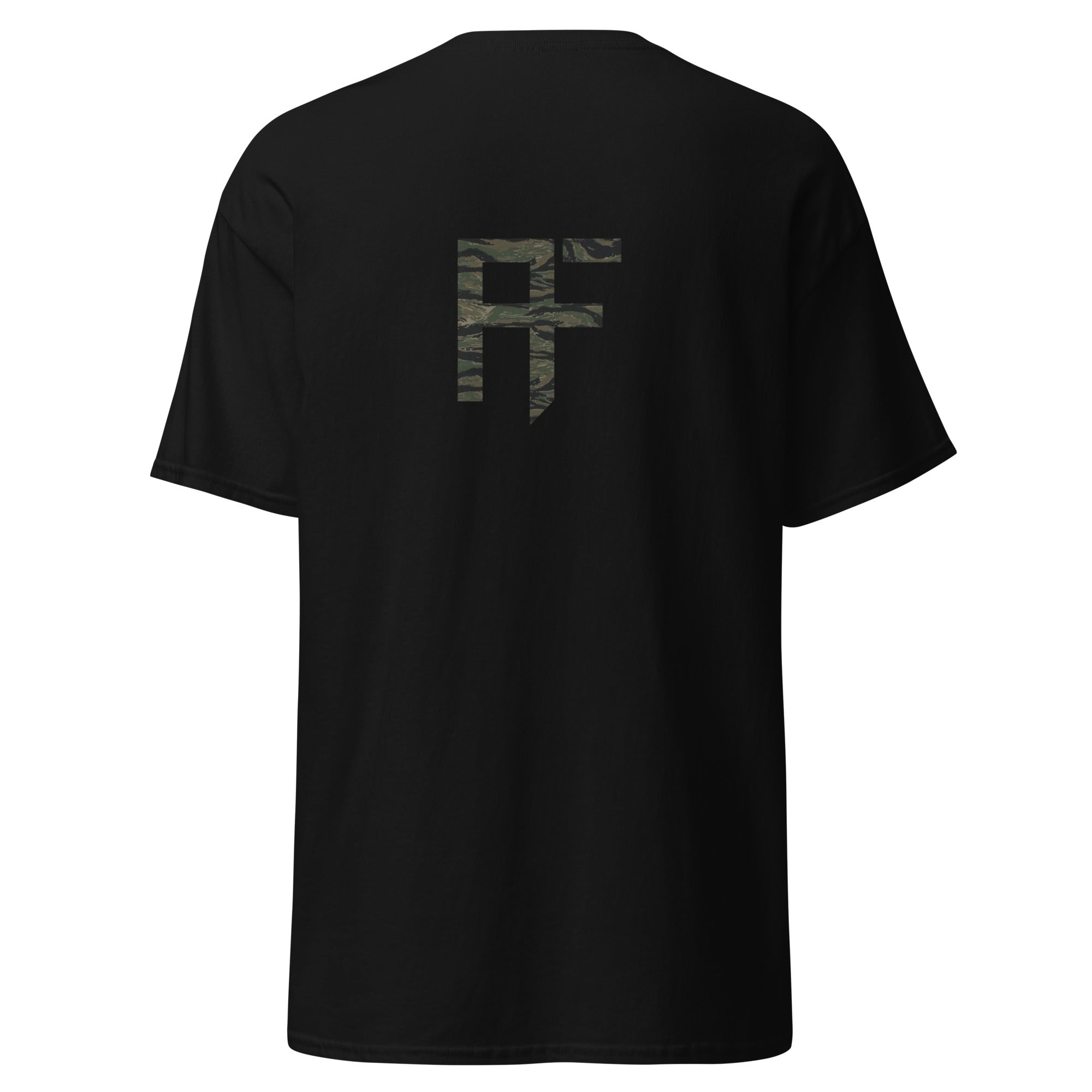 Raid Founders T SHIRT, RF Tiger logo, black colour,  back view