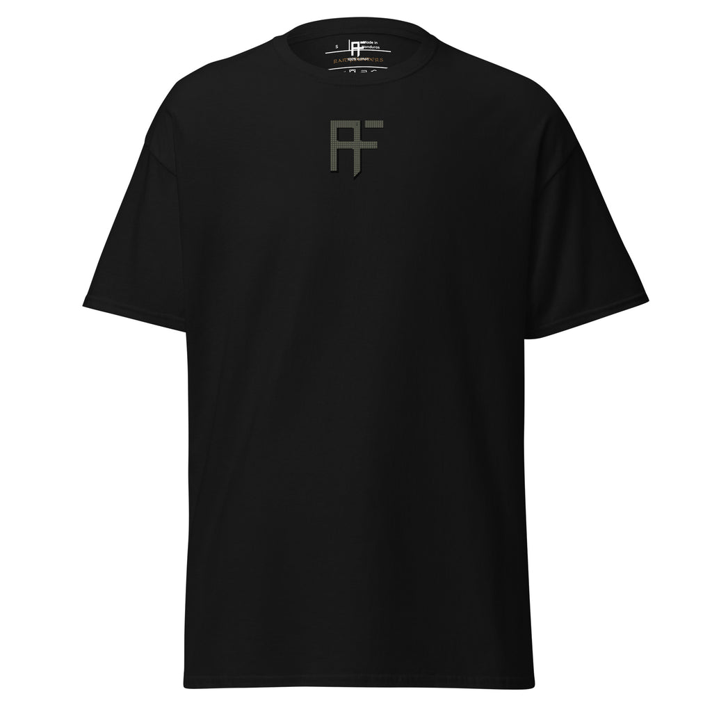 Raid Founders DNC T shirt, black colour, front view