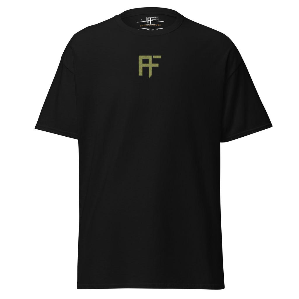 Raid Founders Green Rain T shirt, Black colour, front view