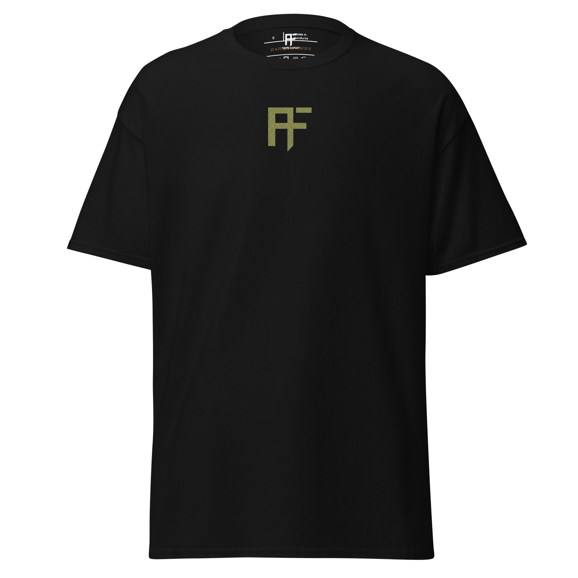 Raid Founders Green Rain T shirt, Black colour, front view