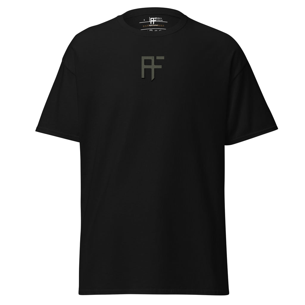 Raid Founders T SHIRT, RF DNC logo, black colour,  front view