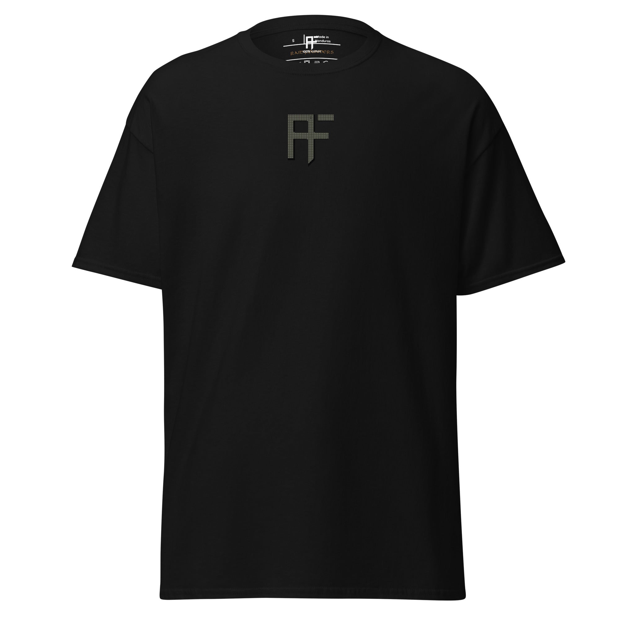 Raid Founders T SHIRT, RF DNC logo, black colour,  front view