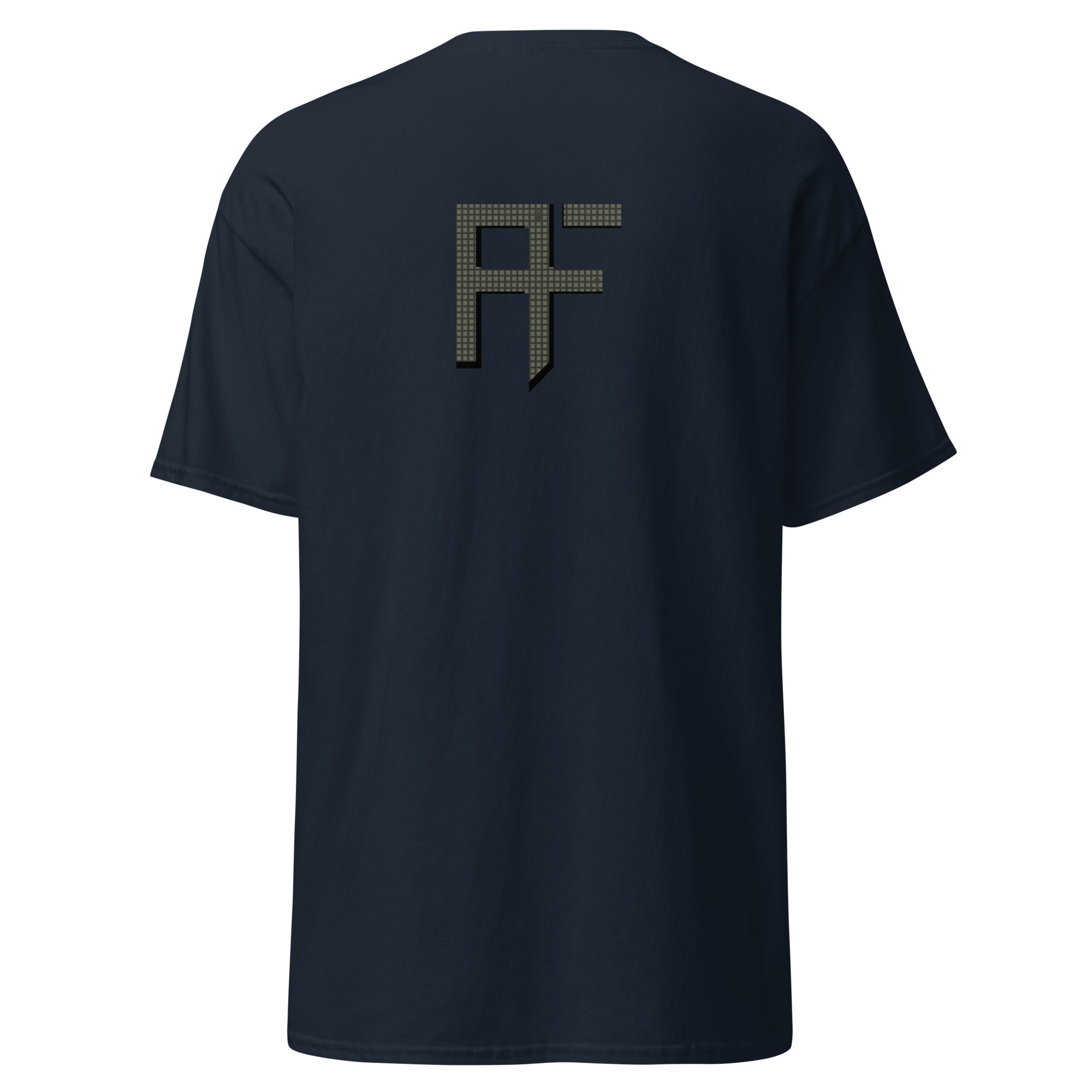 Raid Founders T SHIRT, RF DNC logo, navy colour,  back view